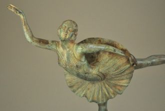 Statue de Danseuse en bronze style art déco