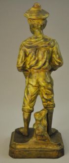 Marin en bronze avec son panier