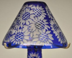 Lampe bleue tournesols