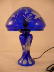 Lampe tigre bleue