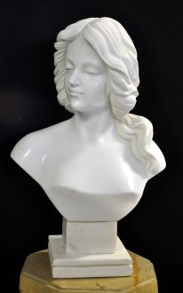 Buste en marbre Femme Cheveux Longs