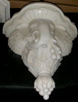 Console en marbre éléphant