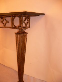 Console en verre