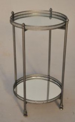 Gueridon fer forge et miroir