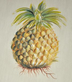 Guéridon rond ananas