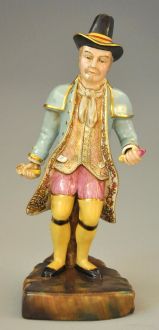 statuette porcelaine homme Cocher