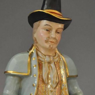 statuette porcelaine homme Cocher