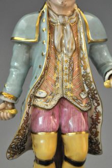 statuette porcelaine homme Cocher