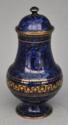 Cassolette porcelaine bleue façon Sèvres