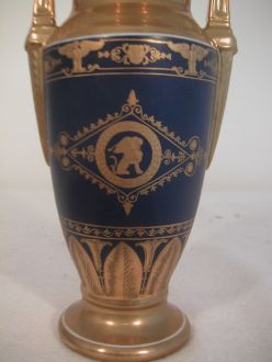 Vase bleu style Empire grand modèle