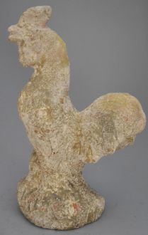 Coq en terre cuite