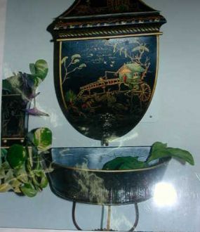 Fontaine Décorative en Tole Peinte noire