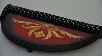 Surtout de table or et rouge