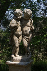 Jumeaux en pierre reconstituée - Hauteur 110 cm