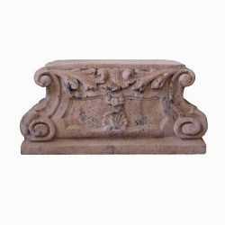 Socle pour angelot couché sur volute - Hauteur 41 cm