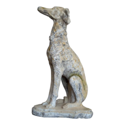 Chien lévrier en pierre reconstituée - Hauteur 80 cm