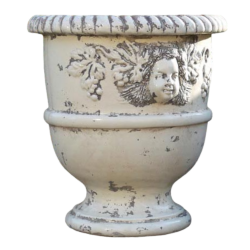 Vase provençal modèle Bacchus finition émaillée intégrale - Hauteur 60cm