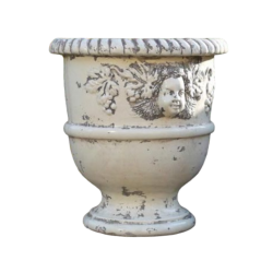 Vase provençal modèle Bacchus finition émaillée intégrale - Hauteur 80cm