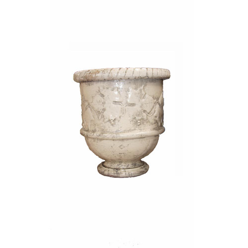 Vase provençal modèle Vigne finition émaillée intégrale - Hauteur 80cm