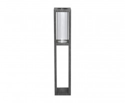 Vase colonne design Photophore Colonne bois gris