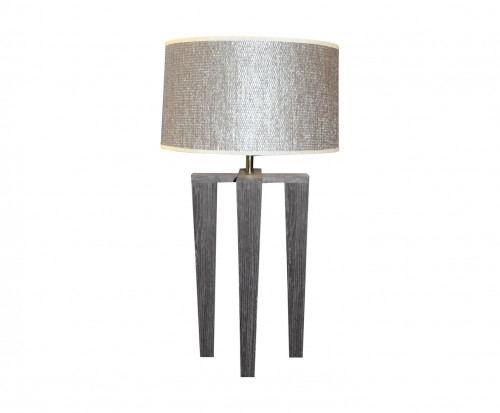 Lampe design scandinave quadripode en bois gris