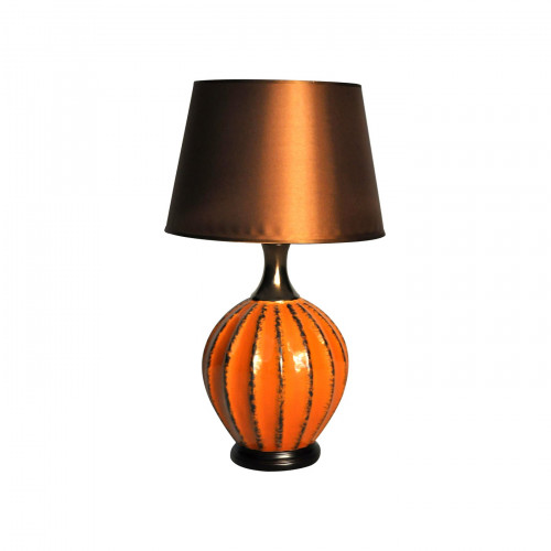 Lampe boule orange