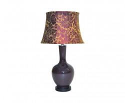 Lampe de salon bordeaux Aubergine ceramique