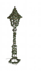 lampadaire Réverbère lierre deco noel électrifié