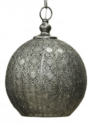 Suspension marocaine  Boule orientale Argentée