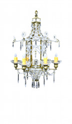 Lustre pagode pampilles en verre petit modele