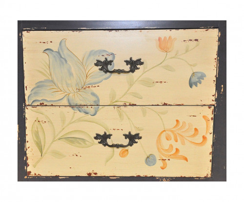Commode Ile de Ré bleue vintage