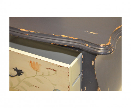 Commode Ile de Ré bleue vintage