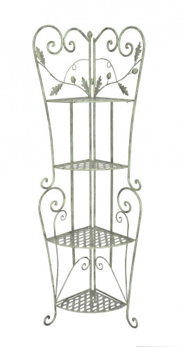 Etagere Encoignure fer forge Collection Chene