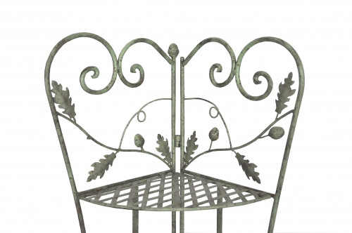Etagere Encoignure fer forge Collection Chene