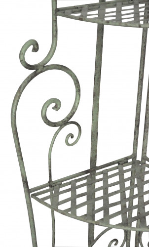 Etagere Encoignure fer forge Collection Chene