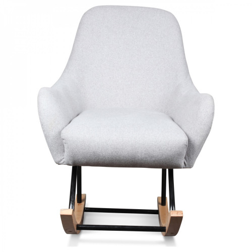 Fauteuil rocking chair design scandinave bois et métal SLEDGE
