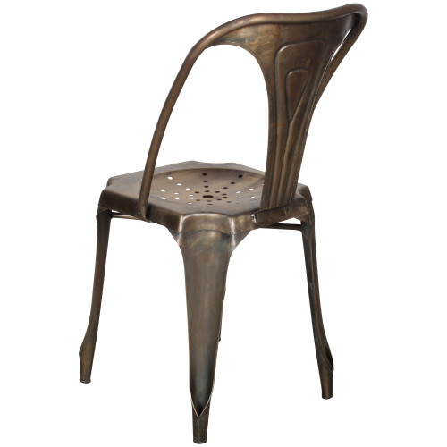 Chaise en métal couleur cuivrée style Vintage collection Loftoten