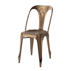 Chaise en métal style Vintage Industriel