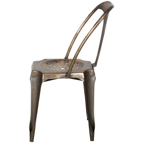 Chaise en métal couleur Laiton style Vintage collection Loftoten