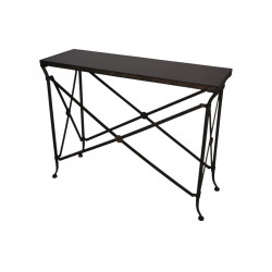 Console marbre noir