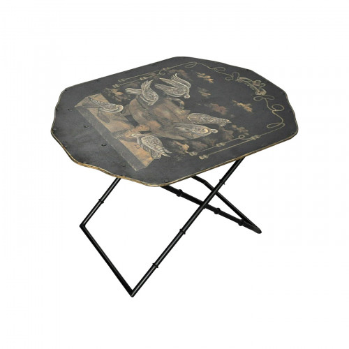 Table basse en tole peinte et Colombes