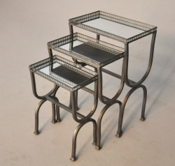 Tables Gigogne fer forge Design miroir
