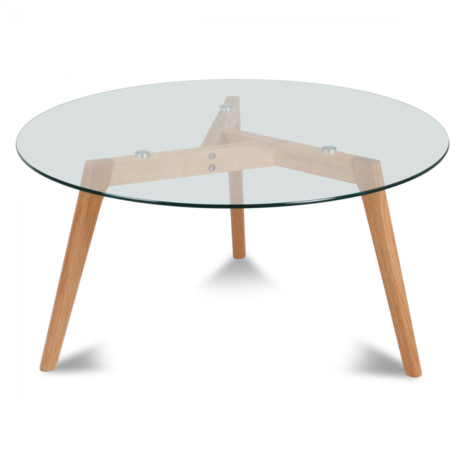 Table Ronde Plateau De Verre Style Design Demeure Et Jardin