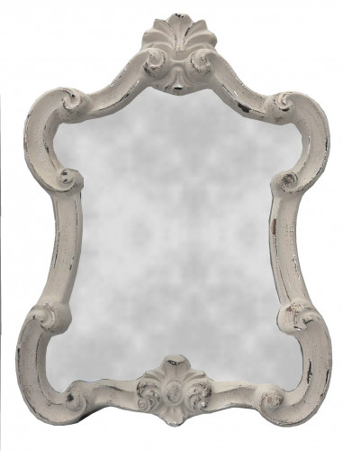 Petit Miroir baroque gris