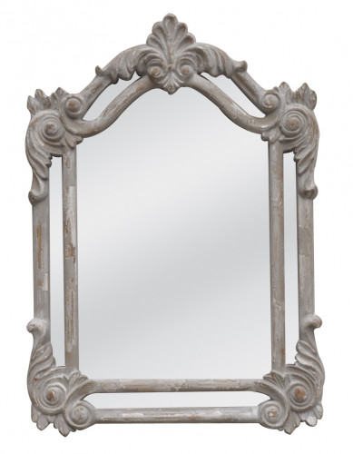 Miroir pareclose shabby chic Gris clair - 48 x 67 cm