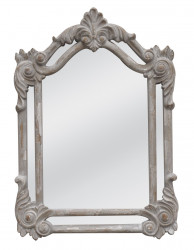 Miroir pareclose shabby chic Gris clair - 48 x 67 cm