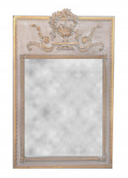 Trumeau style Louis XVI beige taupe
